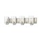 Z-Lite Beckett 4 Light Vanity, Brushed Nickel And Clear Seedy 492-4V-BN - alternate 1